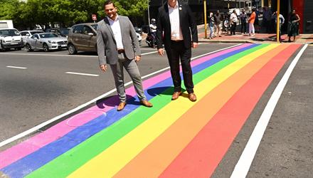 Rainbow crossing for Cape Town’s iconic LGBTQIA+ district