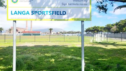 Fence upgrade at Langa sportsfield nearing completion  