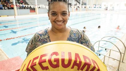 Would-be lifeguards make a splash