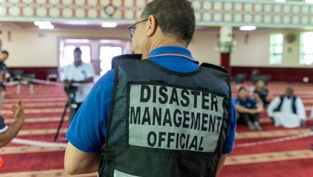 DRMC takes places of worship through their safety paces