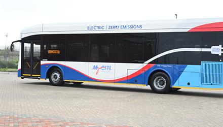 Cape Town Mayor welcomes first electric bus for new MyCiTi fleet
