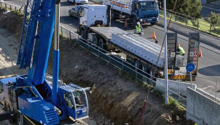 Roadworks along Voortrekker Road in Eikendal
